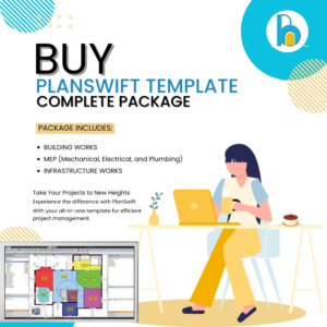 Planswift Template for Building Works, HVAC, MEP & Infrastructure (COMPLETE PACKAGE)