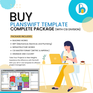 PLANSWIFT TEMPLATE COMPLETE PACKAGE WITH CSI MASTER FORMAT